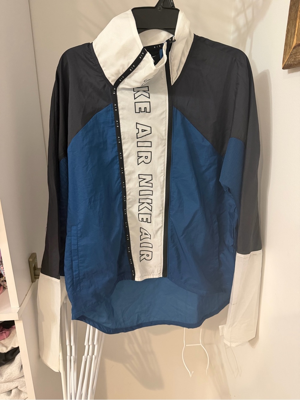 Nike Blue Black White "Air" Windbreaker Jacket